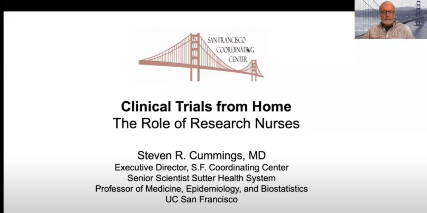 Watch: "Clinical Trials From Home: The Role of Research Nurses"